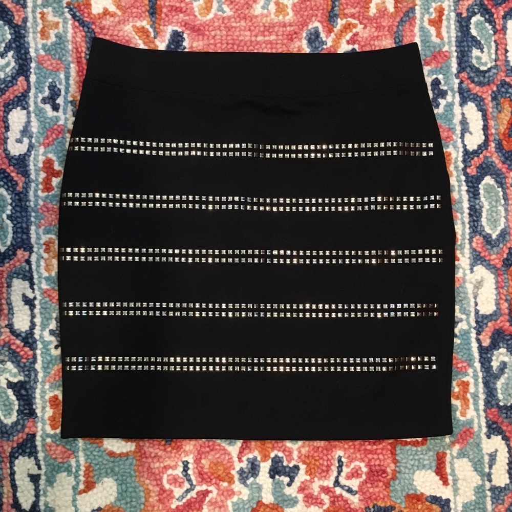 INC Studded Mini Skirt